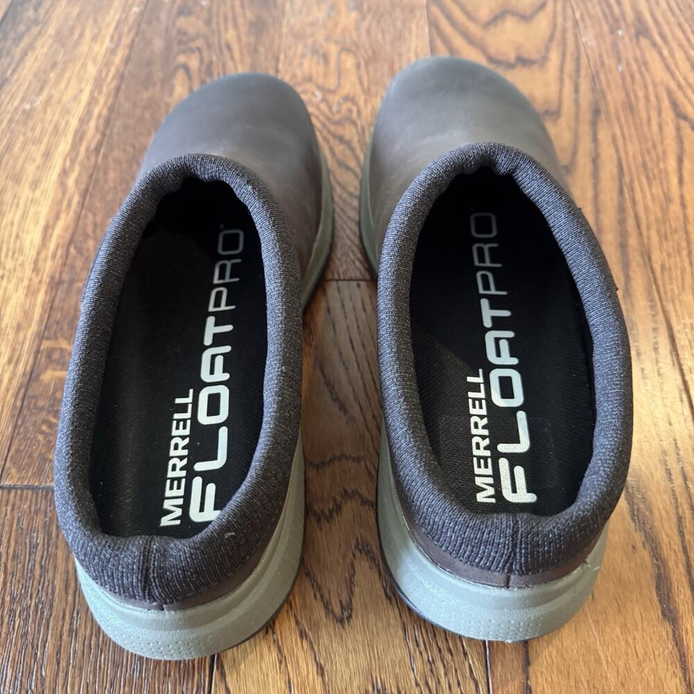 Merrell Encore Nova 5 FloatPro Women's 6 Brown Espresso Leather Clog Comfort - Picture 8 of 11